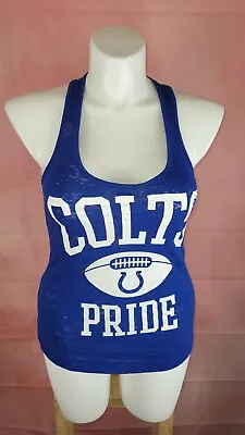 Pink Victorias Secret Tee Size Small 5th & Ocean  Blue T Shirt Top Colts Pride  • $12