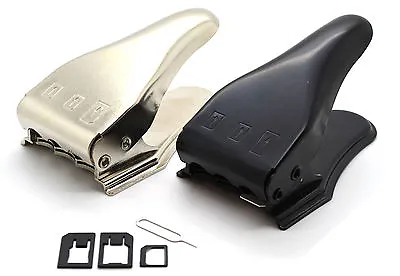 New Model 3 IN 1 Micro & Nano Sim Cutter For IPhone Cell Phones Tablet • $11.99