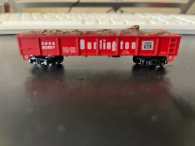 N Scale 40  Gondola With Wood Chip Load And MT Couplers • $10