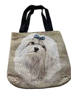 MALTESE Tapestry Tote Bag 17 X17  Robert May Design. New • $19.99