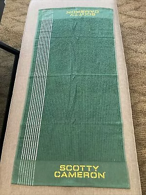 2024 Scotty Cameron Gallery Vintage Caddy Towel  Masters Green In Hand ASAP Ship • $60
