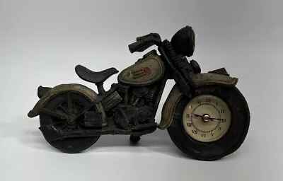 Vintage Motorcycle Analog Clock Battery Operated Works See Video • $34.95