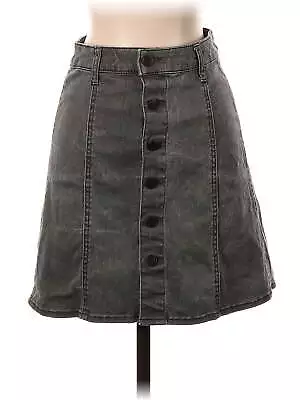 Mossimo Supply Co. Women Gray Denim Skirt 00 • $16.74
