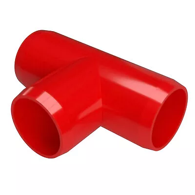 1/2  PVC Tee Fitting Red (10-PK) FORMUFIT Furniture Grade Made In USA • $18.99