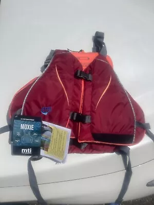 New W/ Tags MTI MUSTANG Life Jacket Moxie Red / Orange Adult XL / XXL • $49.99
