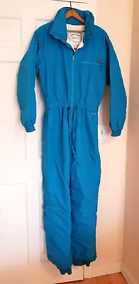 Adult Size 42 Blue Winter Snow Ski Suit Robert John Vintage 80s 90s Made In USA! • $49.95