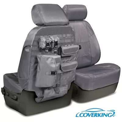 NEW Custom-Fit Tactical Ballistic Charcoal Seat Covers W/MOLLE Backing USA-MADE • $339.99