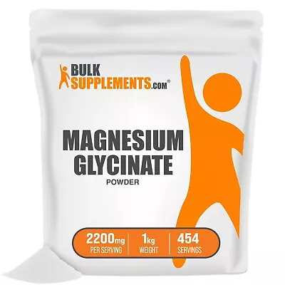 BulkSupplements Magnesium Glycinate Powder 1kg - 2.2g Per Serving • $35.96