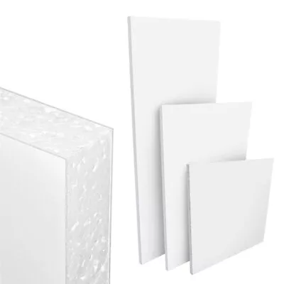 White UPVC Door Panel Foam Filled 20mm 24mm 28mm Flat PVC Plastic Infill Glazing • £35.72