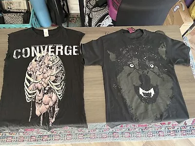 Converge T-shirt Lot Of 2 - Size Small - Hate Grows/Alone In My World • $45