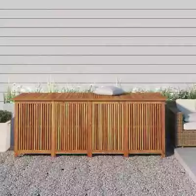 Garden Storage Box Solid Wood Acacia Outdoor Tool Chest Blanket Box VidaXL • $461.99