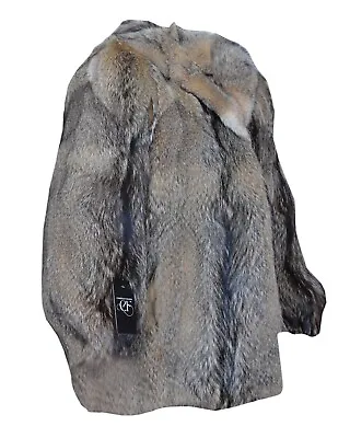 Man Real Coyote Fur Jacket Coat All Sizes Custom Sizes • $1399