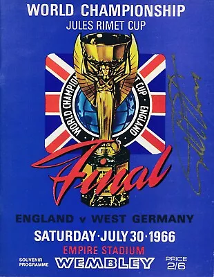 £24.99 • Buy 1966 WORLD CUP FINAL England V West Germany SIGNED GEOFF HURST Reprint Programme