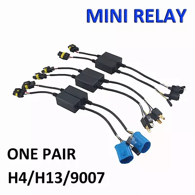 $6.89 • Buy Easy Relay Harness For H4/H13/9007 Hi/Lo Bi-Xenon HID Bulbs Wiring Controller
