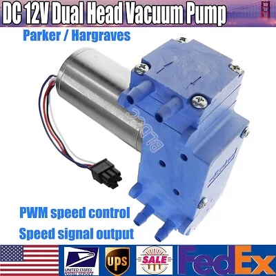 DC12V Parker Brushless Motor Vacuum Pump Dual Head Air Pump Small Diaphragm Pump • $24.99