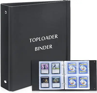 Toploader Binder With 50 Pages Toploader Storage Trading Card Sleeves 4 Pocket  • $21.30