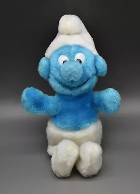 Smurfs Vintage Plush 7  Figure Peyo Wallace Berrie 1981 • $11.99