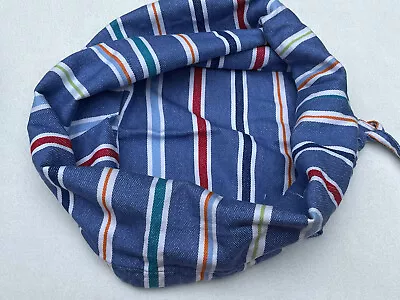 Pottery Barn Kids BLUE STRIPPED LARGE LINER FOR BASKETS 13” X 10” • $15.54