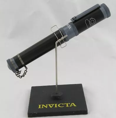 Invicta Russian Diver Black W/ Blue Gunmetal Trim Rollerball Pen W/Stand -Unused • £27