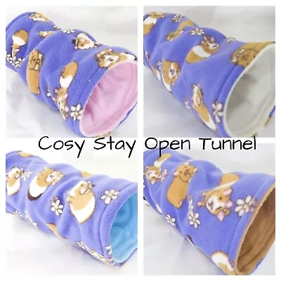 **soft And Cosy**stay Open **guinea Pig Tunnel**play Tube**fleece Guinea Pig Bed • £7.99