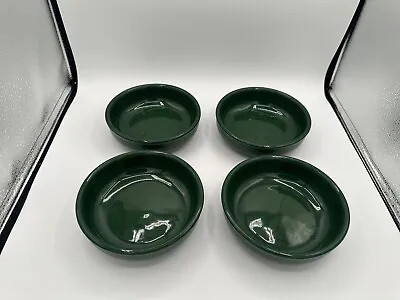 Set Of 4 Mamma Ro Green Cereal/Soup Bowls Roughly  5’5 Round Green Pottery • $39.99