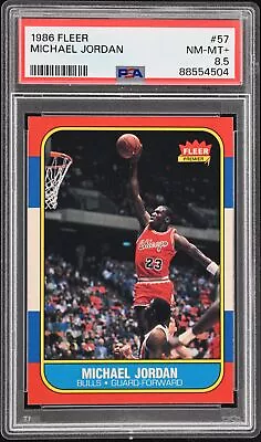 Michael Jordan 1986 Fleer #57 PSA 8.5 Rookie RC Bulls • $9299.99