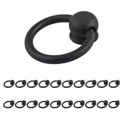 Cabinet Ring Pulls Mission Black Wrought Iron Pack Of 20 | Renovator's Supply • $142.99