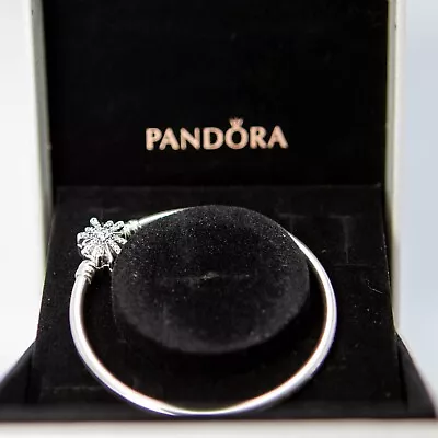 New Genuine PANDORA FIREWORKS Clasp Bangle The Best Is Yet To Come 597563CZ 17cm • $63.99