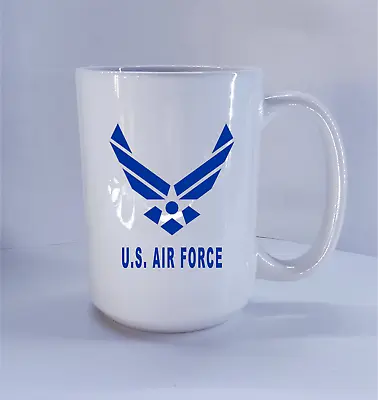 US Air Force 15oz Ceramic Coffee Mug USAF Military Pilot Cup  • $15.99