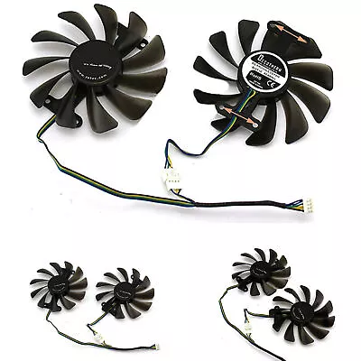 GPU Cooling Fan Graphics Card For ZOTAC GeForce GTX 1080 1070 AMP Accessories • $38.48