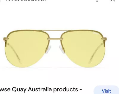 $35 • Buy Quay Australia The Playa Yellow Gold New Authentic