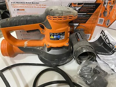 Ridgid R26111 6 In. Random Orbit Sander Variable Speed Corded • $65.44