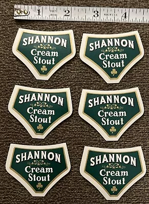 Vintage Shannon Cream Stout Beer Bottle Neck Label Lot Of 6 Baltimore Maryland • $4.99