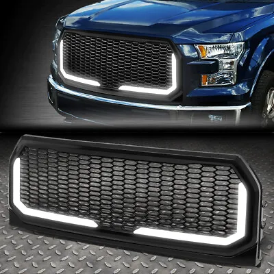 For 15-17 Ford F150 Badgeless Honeycomb Mesh Led Light Bar Front Bumper Grille • $141.88