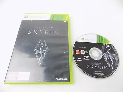 Mint Disc Xbox 360 The Elder Scrolls V: Skyrim No Manual Free Postage • $5.90