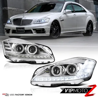 For 2007-2013 Benz W221 S550 S63 D1S Projector DRL Headlights Pair Xenon Models • $738.76