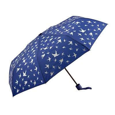 $24.95 • Buy UPF50+ Clifton Mini Maxi Folding Compact Royal Blue Birds Umbrella