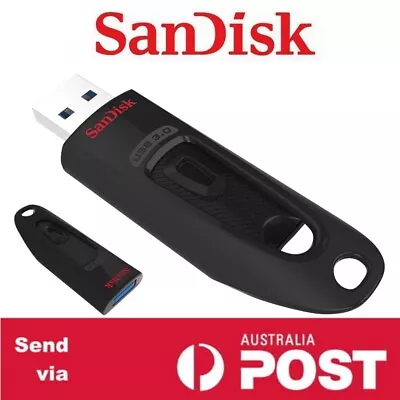 USB 3.0 Flash Drive SanDisk Ultra CZ48 512G 128GB 64GB 32GB 16G Memory Stick Pen • $69.88