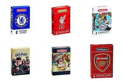 Playing Cards Pack Football Film Marvel DC Comic Harry Potter Family Fun Gift • £4.95
