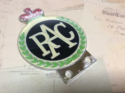 Rac-car-badge-bar-badge-chrome-plate With Enamel Finish • £19.99