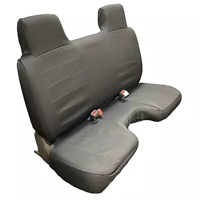 Dark Gray 100% Waterproof Neoprene Bench Seat Cover Large Notched Cushion • $49.95