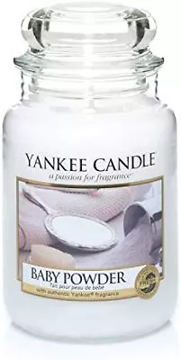 Yankee Candle Large Jar Scented Candle Baby Powder Up To 150 Hours Burn Time • £32.88