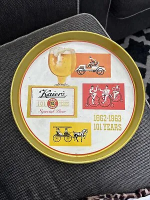 1963 KAIER'S Special Beer Metal Tray ~ Mahanoy City Pa. • $18.98