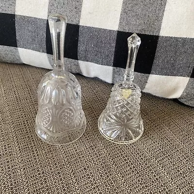 Vintage Crystal Glassware Hand Bell Clear Glass • $9.88