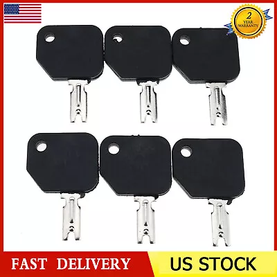 6Pcs Ignition Keys Forklift Crown Clark Gradall Gehl Hyster Komatsu Yale & More • $12.50