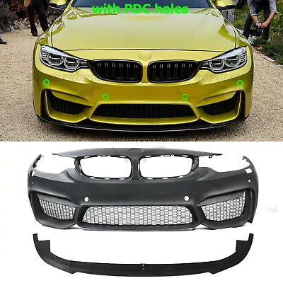 M4 Style Front Bumper Cover With PDC Holes For  BMW F32 F33 F36 4 SERIES 14-19 • $439.75