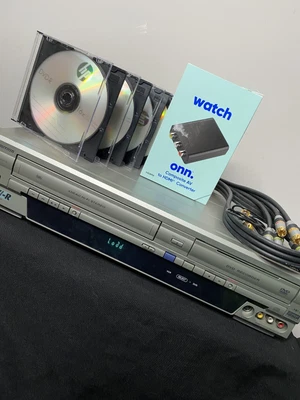 $119.99 • Buy Emerson EWR20V4 Hi-Fi VHS VCR /DVD Recorder HDMI Up Converter (5 Blank DVD)