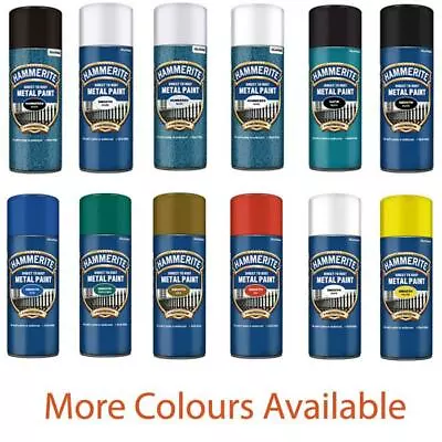 Hammerite Direct To Rust Aerosol Quick Drying Metal Spray Paint 400ml • £13.49