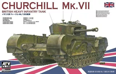 AFV Club AF35324 1:35 Churchill Mk.VII Heavy Infantry Military Tank Model Kit • $65.01