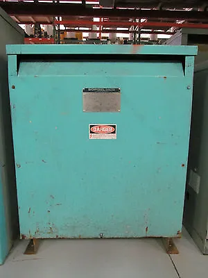 Sorgel 3 Phase 112.5 KVA Transformer 112T10H Prim 600 Sec 240 • $1937.52